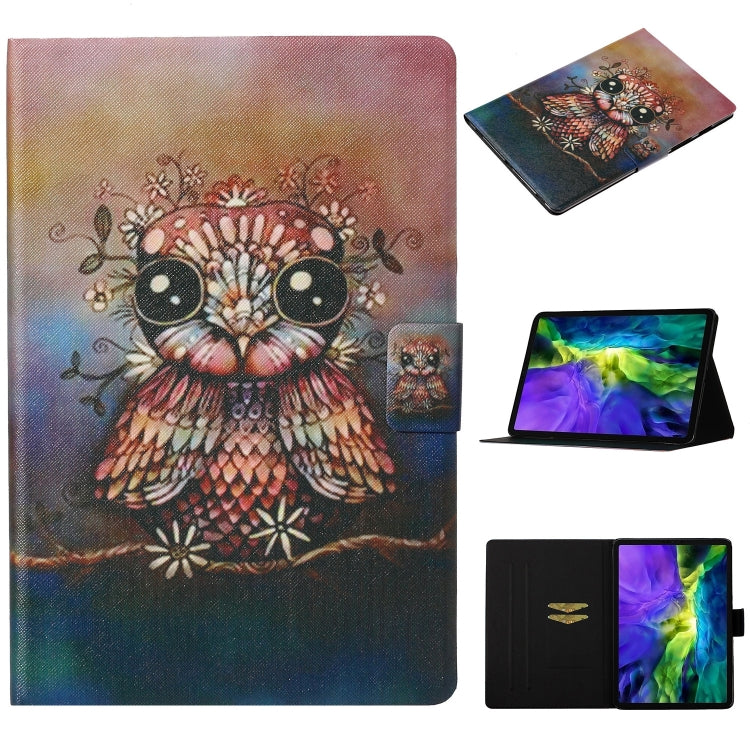 For iPad Pro 11 2024 Voltage Coloured Drawing Smart Leather Tablet Case(Owl) - iPad Pro 11 2024 Cases by PMC TechLife | Online Shopping South Africa | PMC TechLife | Buy Now Pay Later Mobicred
