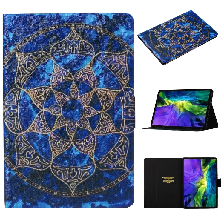 For iPad Pro 11 2024 Voltage Coloured Drawing Smart Leather Tablet Case(Blue Mandala) - iPad Pro 11 2024 Cases by PMC TechLife | Online Shopping South Africa | PMC TechLife | Buy Now Pay Later Mobicred