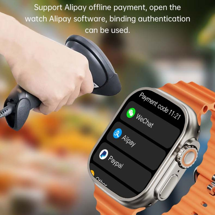 WS12 ULTRA 2 2.2 inch Sport Smart Watch, Support Payment Code / Bluetooth Call / Sleep / Blood Oxygen / Heart Rate / Blood Pressure Health Monitor(Black) - Smart Watches by PMC TechLife | Online Shopping South Africa | PMC TechLife | Buy Now Pay Later Mobicred