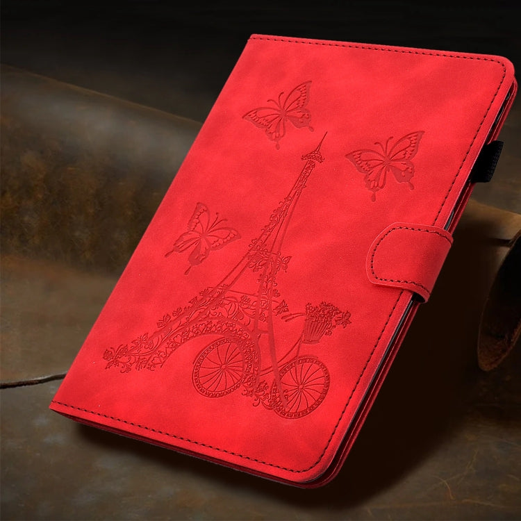 For iPad Pro 11 2024 Tower Embossed Leather Smart Tablet Case(Red) - iPad Pro 11 2024 Cases by PMC TechLife | Online Shopping South Africa | PMC TechLife | Buy Now Pay Later Mobicred