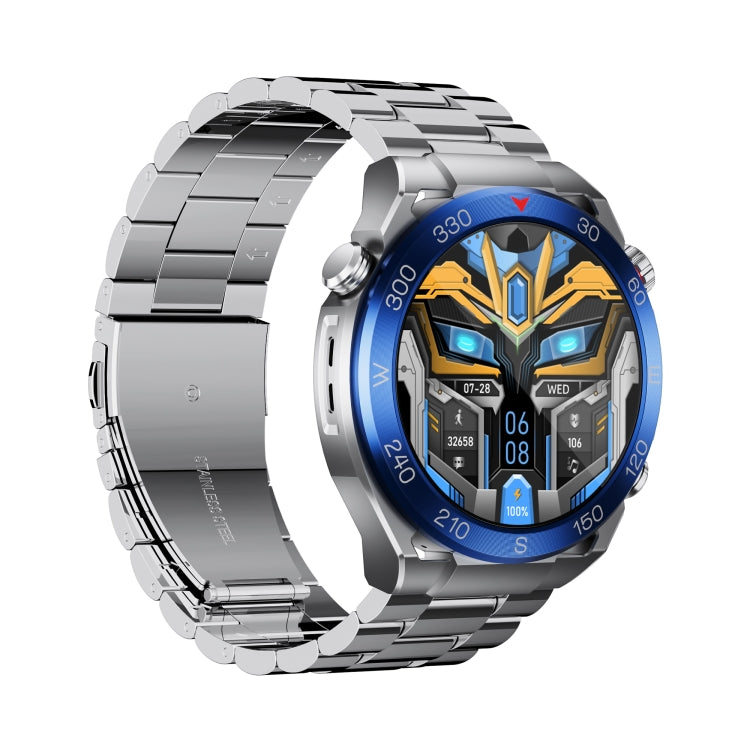 WS-20 1.43 inch IP67 Sport Smart Watch Support Bluetooth Call / Sleep / Blood Oxygen / Heart Rate / Blood Pressure Health Monitor, Steel Strap(Silver) - Smart Watches by PMC TechLife | Online Shopping South Africa | PMC TechLife | Buy Now Pay Later Mobicred