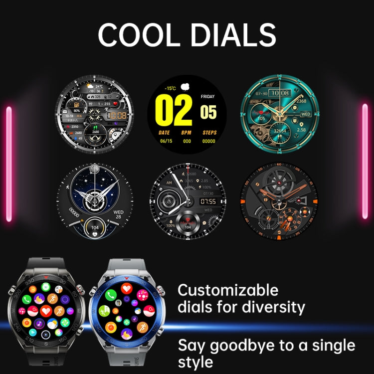 WS-20 1.43 inch IP67 Sport Smart Watch Support Bluetooth Call / Sleep / Blood Oxygen / Heart Rate / Blood Pressure Health Monitor, Silicone Strap(Black) - Smart Watches by PMC TechLife | Online Shopping South Africa | PMC TechLife | Buy Now Pay Later Mobicred