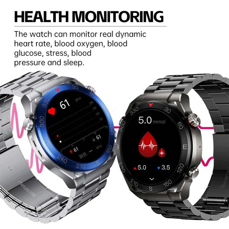 WS-20 1.43 inch IP67 Sport Smart Watch Support Bluetooth Call / Sleep / Blood Oxygen / Heart Rate / Blood Pressure Health Monitor, Steel Strap(Black) - Smart Watches by PMC TechLife | Online Shopping South Africa | PMC TechLife | Buy Now Pay Later Mobicred