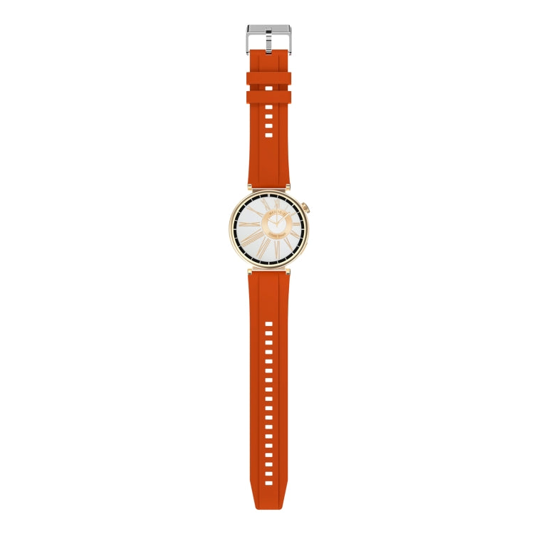 WS520 1.28 inch IP67 Sport Smart Watch, Support Bluetooth Call / Sleep / Blood Oxygen / Heart Rate / Blood Pressure Health Monitor(Gold+Orange) - Smart Watches by PMC TechLife | Online Shopping South Africa | PMC TechLife | Buy Now Pay Later Mobicred