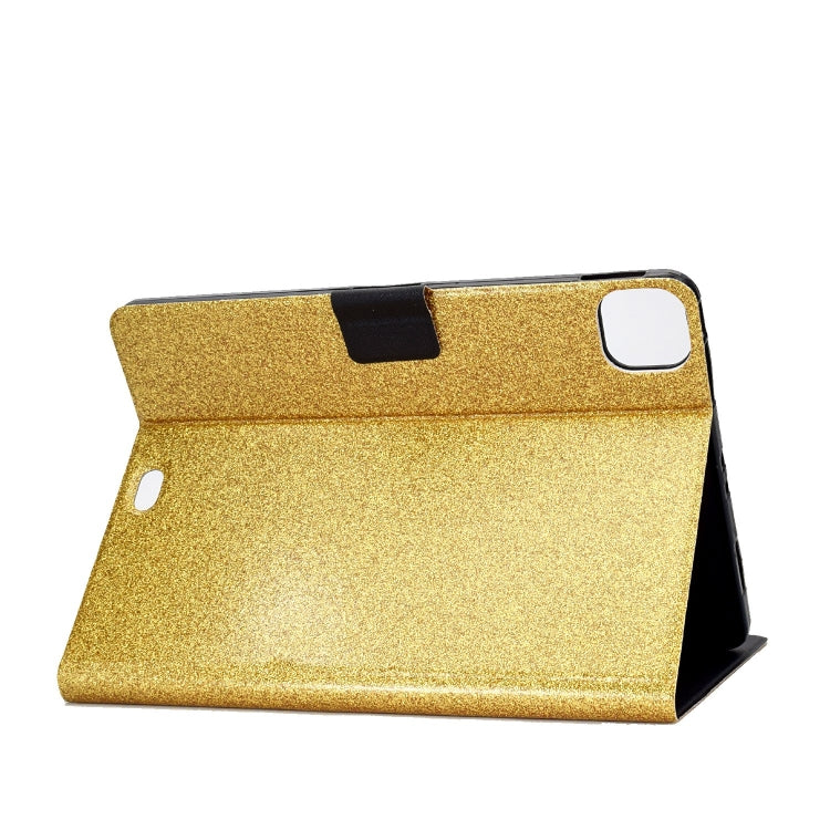 For iPad Pro 11 2024 Varnish Glitter Powder Smart Leather Tablet Case(Yellow) - iPad Pro 11 2024 Cases by PMC TechLife | Online Shopping South Africa | PMC TechLife | Buy Now Pay Later Mobicred