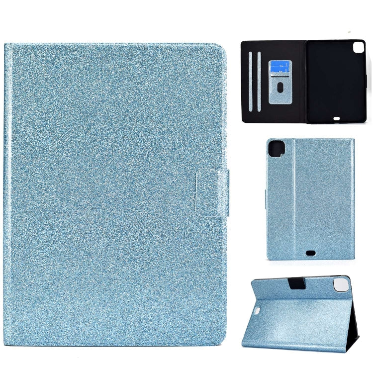 For iPad Pro 11 2024 Varnish Glitter Powder Smart Leather Tablet Case(Blue) - iPad Pro 11 2024 Cases by PMC TechLife | Online Shopping South Africa | PMC TechLife | Buy Now Pay Later Mobicred