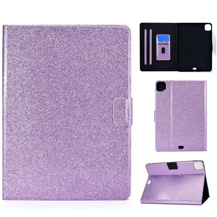 For iPad Pro 11 2024 Varnish Glitter Powder Smart Leather Tablet Case(Purple) - iPad Pro 11 2024 Cases by PMC TechLife | Online Shopping South Africa | PMC TechLife | Buy Now Pay Later Mobicred