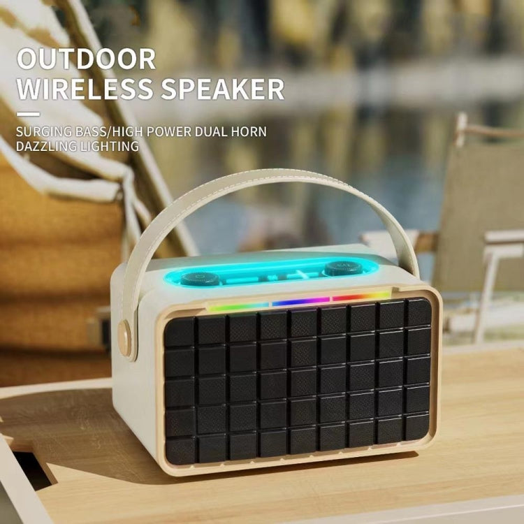 NewRixing NR8801 15W Portable Outdoor Bluetooth Speaker TWS Stereo Speaker(Gray) - free shipping - PMC Jewellery - Order now!