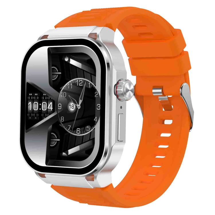 G40S 2.06 inch IP67 BT5.2 Sport Smart Watch, Support Bluetooth Call / Sleep / Blood Oxygen / Heart Rate / Blood Pressure Health Monitor(Orange) - Smart Watches by PMC TechLife | Online Shopping South Africa | PMC TechLife | Buy Now Pay Later Mobicred