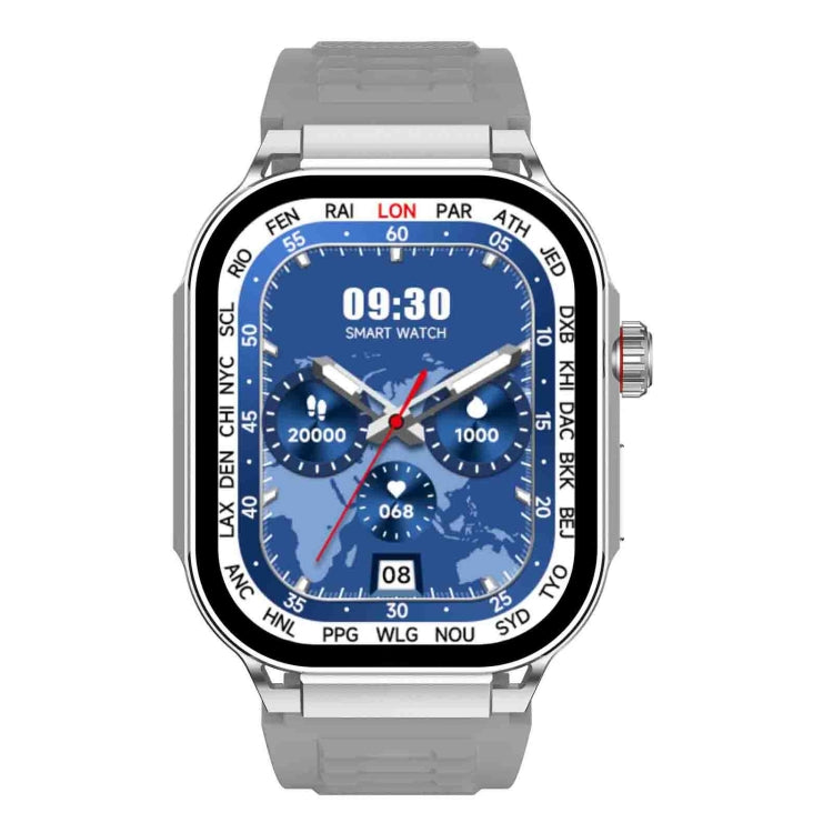 G40S 2.06 inch IP67 BT5.2 Sport Smart Watch, Support Bluetooth Call / Sleep / Blood Oxygen / Heart Rate / Blood Pressure Health Monitor(Grey) - Smart Watches by PMC TechLife | Online Shopping South Africa | PMC TechLife | Buy Now Pay Later Mobicred