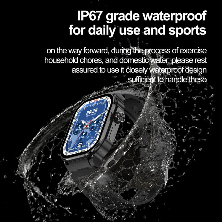 G40S 2.06 inch IP67 BT5.2 Sport Smart Watch, Support Bluetooth Call / Sleep / Blood Oxygen / Heart Rate / Blood Pressure Health Monitor(Silver) - free shipping - PMC TechLife - Order now!