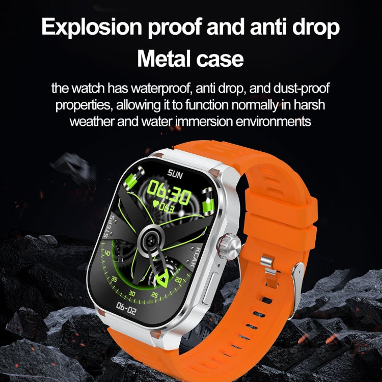 G40S 2.06 inch IP67 BT5.2 Sport Smart Watch, Support Bluetooth Call / Sleep / Blood Oxygen / Heart Rate / Blood Pressure Health Monitor(Silver) - free shipping - PMC TechLife - Order now!