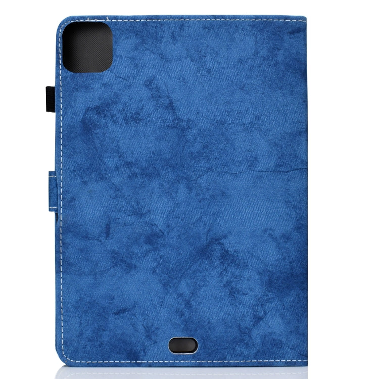 For iPad Pro 11 2024 Marble Style Cloth Texture Smart Leather Tablet Case(Blue) - iPad Pro 11 2024 Cases by PMC TechLife | Online Shopping South Africa | PMC TechLife | Buy Now Pay Later Mobicred