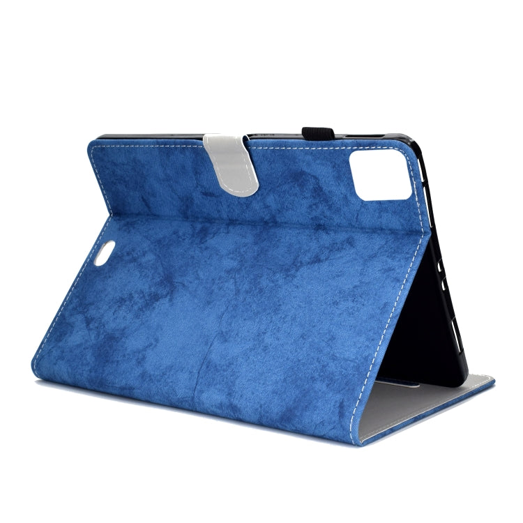 For iPad Pro 11 2024 Marble Style Cloth Texture Smart Leather Tablet Case(Blue) - iPad Pro 11 2024 Cases by PMC TechLife | Online Shopping South Africa | PMC TechLife | Buy Now Pay Later Mobicred
