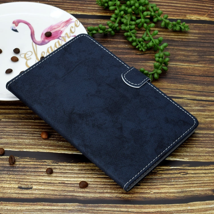 For iPad Pro 11 2024 Marble Style Cloth Texture Smart Leather Tablet Case(Dark Blue) - iPad Pro 11 2024 Cases by PMC TechLife | Online Shopping South Africa | PMC TechLife | Buy Now Pay Later Mobicred