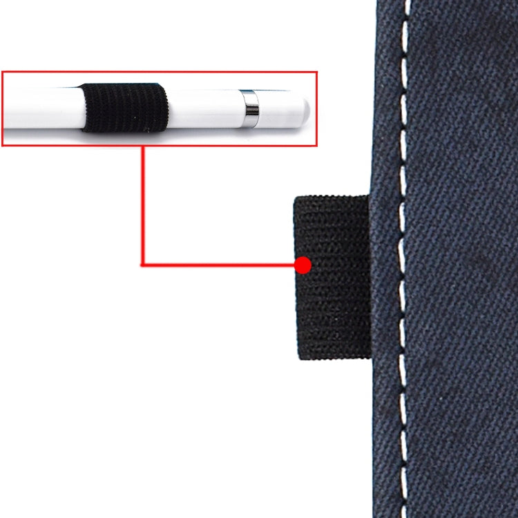 For iPad Pro 11 2024 Marble Style Cloth Texture Smart Leather Tablet Case(Dark Blue) - iPad Pro 11 2024 Cases by PMC TechLife | Online Shopping South Africa | PMC TechLife | Buy Now Pay Later Mobicred