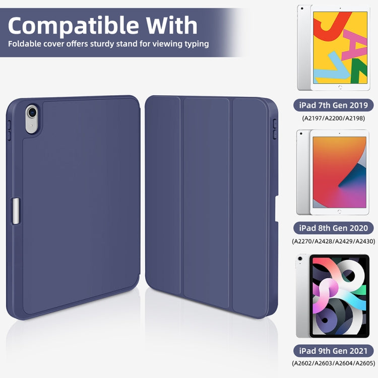 For iPad Air 11 2024 3-fold TPU Smart Leather Tablet Case with Pen Slot(Royal Blue) - iPad Air 11 2024 Cases by PMC TechLife | Online Shopping South Africa | PMC TechLife | Buy Now Pay Later Mobicred