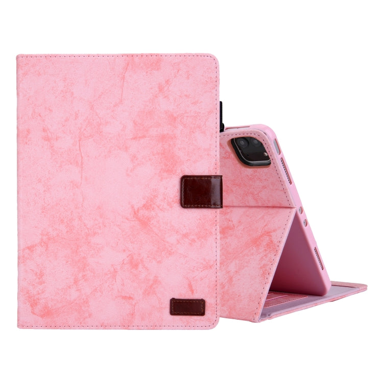 For iPad Pro 11 2024 Cloth Texture Leather Tablet Case(Pink) - iPad Pro 11 2024 Cases by PMC TechLife | Online Shopping South Africa | PMC TechLife | Buy Now Pay Later Mobicred