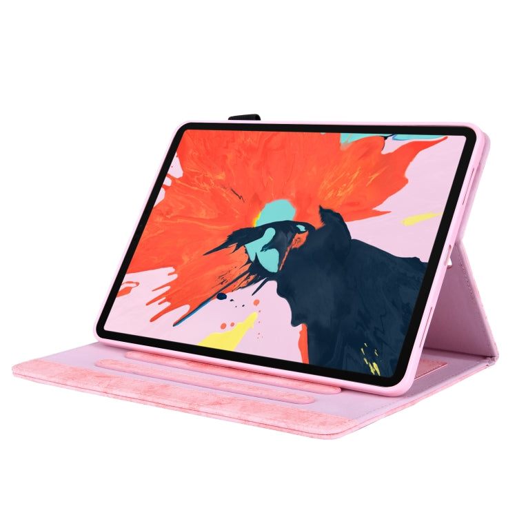 For iPad Pro 11 2024 Cloth Texture Leather Tablet Case(Pink) - iPad Pro 11 2024 Cases by PMC TechLife | Online Shopping South Africa | PMC TechLife | Buy Now Pay Later Mobicred