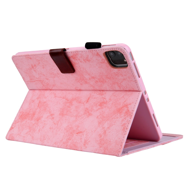For iPad Pro 11 2024 Cloth Texture Leather Tablet Case(Pink) - iPad Pro 11 2024 Cases by PMC TechLife | Online Shopping South Africa | PMC TechLife | Buy Now Pay Later Mobicred