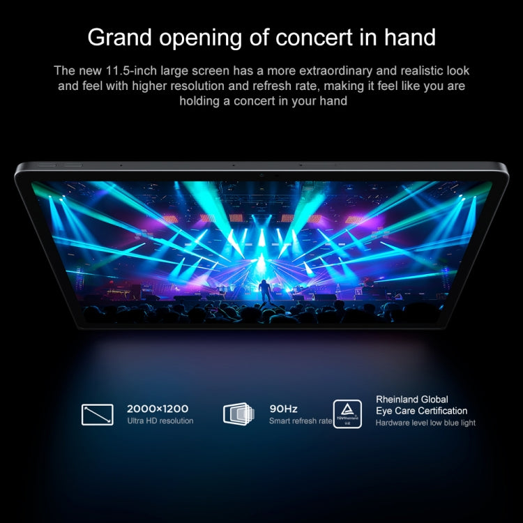 Lenovo Xiaoxin Pad Studio 11.5 inch WiFi Tablet, 8GB+256GB, ZUI 16 MediaTek Helio G99 Octa Core, Support Face Identification, Only Chinese & English(Dark Grey) - free shipping - PMC TechLife - Order now!