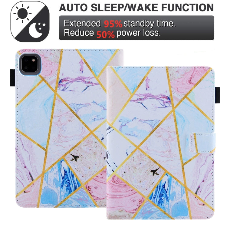 For iPad Pro 11 2024 Colored Drawing Leather Smart Tablet Case(Geometric Marble) - iPad Pro 11 2024 Cases by PMC TechLife | Online Shopping South Africa | PMC TechLife | Buy Now Pay Later Mobicred