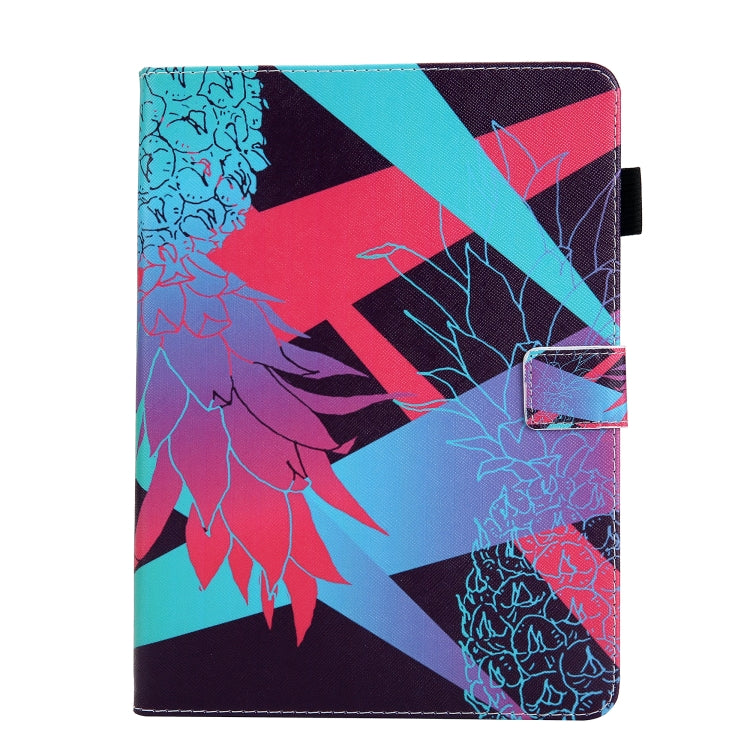 For iPad Pro 11 2024 Colored Drawing Leather Smart Tablet Case(Dazzling Pineapple) - iPad Pro 11 2024 Cases by PMC TechLife | Online Shopping South Africa | PMC TechLife | Buy Now Pay Later Mobicred