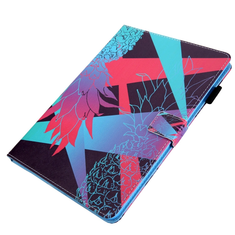 For iPad Pro 11 2024 Colored Drawing Leather Smart Tablet Case(Dazzling Pineapple) - iPad Pro 11 2024 Cases by PMC TechLife | Online Shopping South Africa | PMC TechLife | Buy Now Pay Later Mobicred