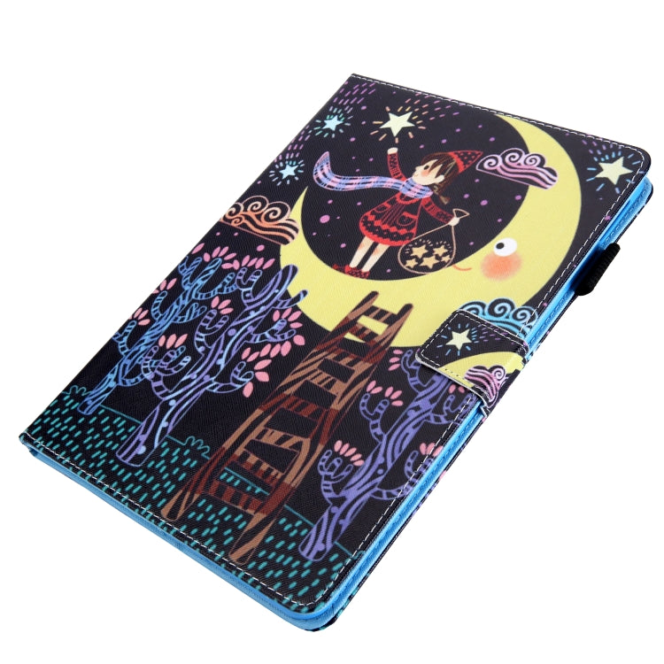 For iPad Pro 11 2024 Colored Drawing Leather Smart Tablet Case(Catch Stars Girl) - iPad Pro 11 2024 Cases by PMC TechLife | Online Shopping South Africa | PMC TechLife | Buy Now Pay Later Mobicred