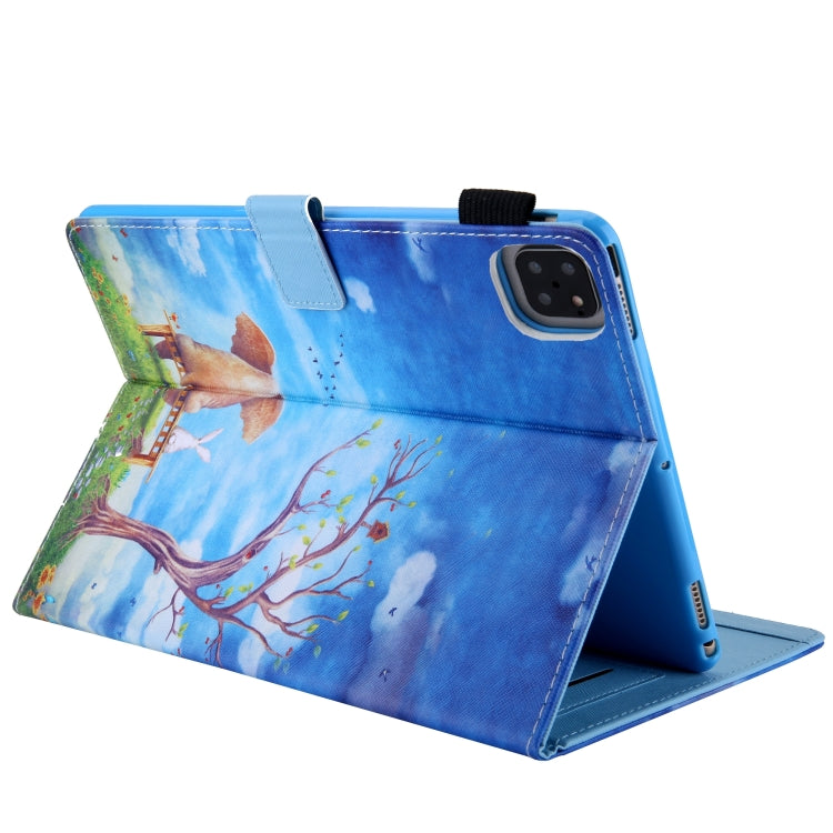 For iPad Pro 11 2024 Colored Drawing Leather Smart Tablet Case(Elephant Rabbit) - free shipping - PMC TechLife - Order now!