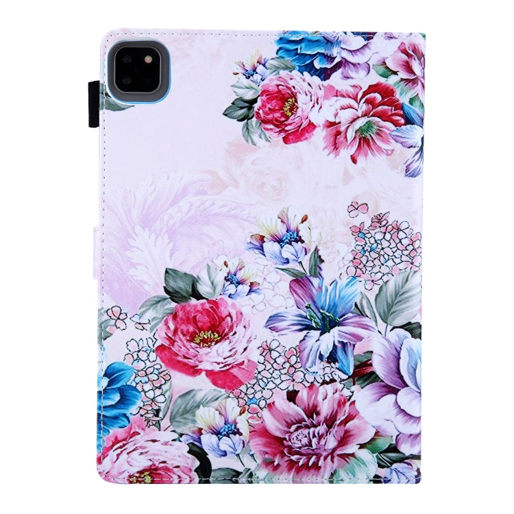 For iPad Pro 11 2024 Colored Drawing Leather Smart Tablet Case(Rose) - iPad Pro 11 2024 Cases by PMC TechLife | Online Shopping South Africa | PMC TechLife | Buy Now Pay Later Mobicred