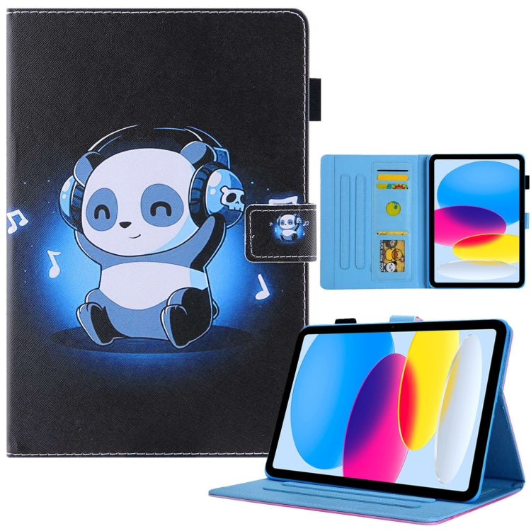 For iPad Pro 11 2024 Colored Drawing Leather Smart Tablet Case(Music Panda) - iPad Pro 11 2024 Cases by PMC TechLife | Online Shopping South Africa | PMC TechLife | Buy Now Pay Later Mobicred