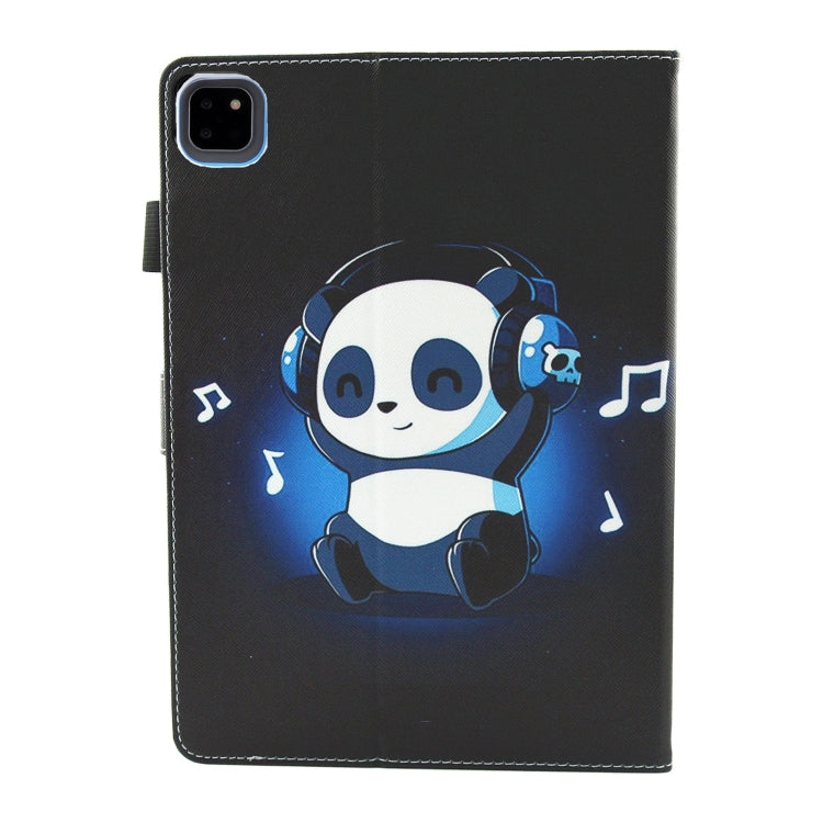 For iPad Pro 11 2024 Colored Drawing Leather Smart Tablet Case(Music Panda) - iPad Pro 11 2024 Cases by PMC TechLife | Online Shopping South Africa | PMC TechLife | Buy Now Pay Later Mobicred