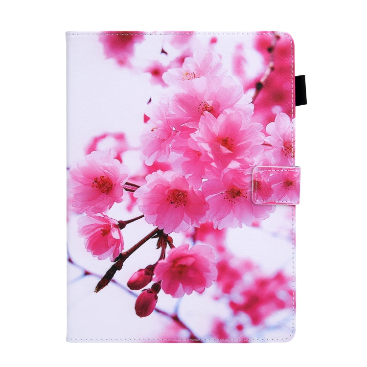 For iPad Pro 11 2024 Colored Drawing Leather Smart Tablet Case(Cherry Blossom) - iPad Pro 11 2024 Cases by PMC TechLife | Online Shopping South Africa | PMC TechLife | Buy Now Pay Later Mobicred