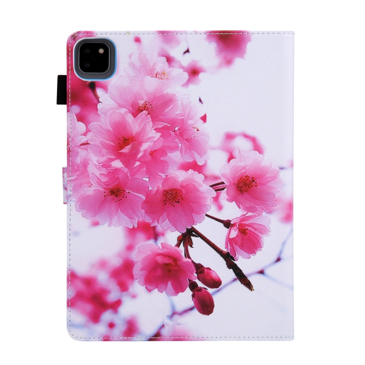 For iPad Pro 11 2024 Colored Drawing Leather Smart Tablet Case(Cherry Blossom) - iPad Pro 11 2024 Cases by PMC TechLife | Online Shopping South Africa | PMC TechLife | Buy Now Pay Later Mobicred