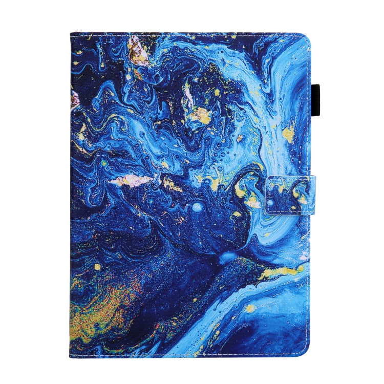 For iPad Pro 11 2024 Colored Drawing Leather Smart Tablet Case(Blue Gold) - iPad Pro 11 2024 Cases by PMC TechLife | Online Shopping South Africa | PMC TechLife | Buy Now Pay Later Mobicred
