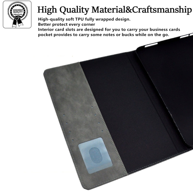 For iPad Pro 11 2024 Suede Cross Texture Magnetic Clasp Leather Smart Tablet Case(Grey) - iPad Pro 11 2024 Cases by PMC TechLife | Online Shopping South Africa | PMC TechLife | Buy Now Pay Later Mobicred