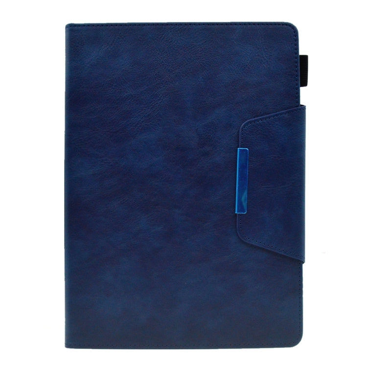 For iPad Pro 11 2024 Suede Cross Texture Magnetic Clasp Leather Smart Tablet Case(Blue) - iPad Pro 11 2024 Cases by PMC TechLife | Online Shopping South Africa | PMC TechLife | Buy Now Pay Later Mobicred