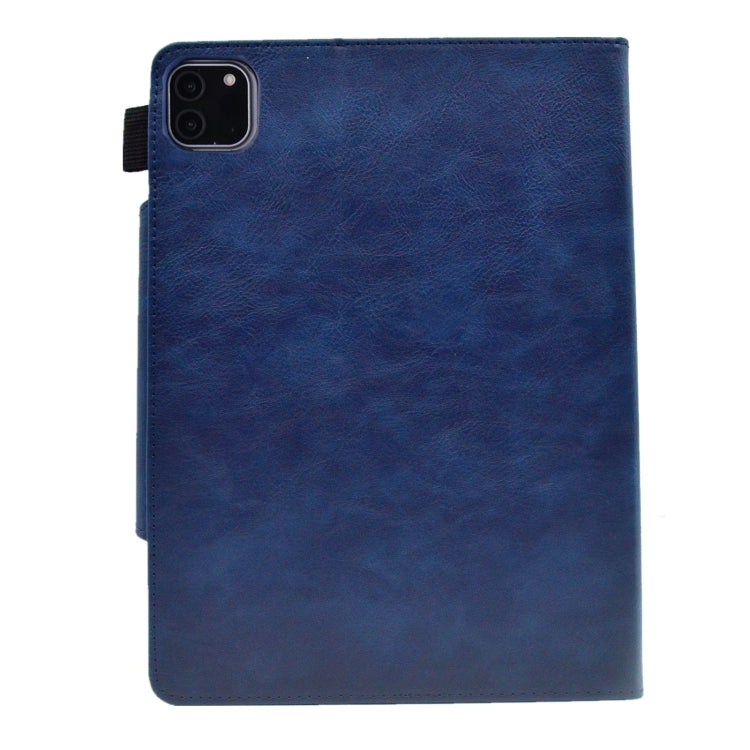 For iPad Pro 11 2024 Suede Cross Texture Magnetic Clasp Leather Smart Tablet Case(Blue) - iPad Pro 11 2024 Cases by PMC TechLife | Online Shopping South Africa | PMC TechLife | Buy Now Pay Later Mobicred