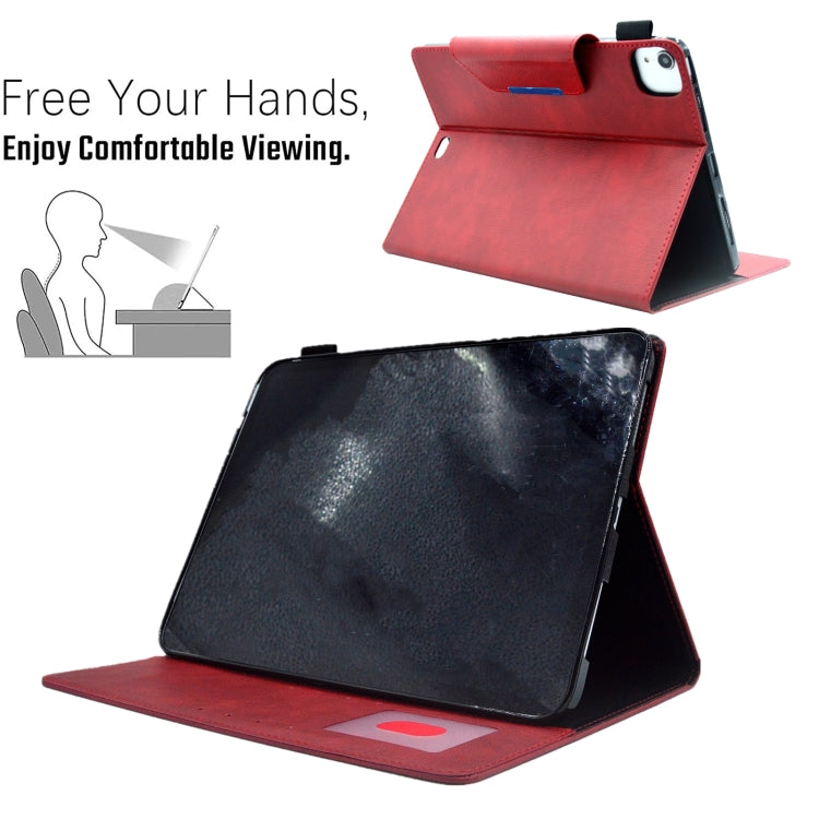 For iPad Pro 11 2024 Suede Cross Texture Magnetic Clasp Leather Smart Tablet Case(Red) - iPad Pro 11 2024 Cases by PMC TechLife | Online Shopping South Africa | PMC TechLife | Buy Now Pay Later Mobicred
