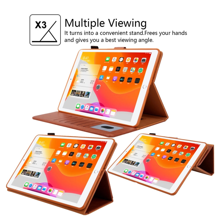 For iPad Pro 11 2024 Business Style Horizontal Flip Leather Smart Tablet Case with Holder(Brown) - iPad Pro 11 2024 Cases by PMC TechLife | Online Shopping South Africa | PMC TechLife | Buy Now Pay Later Mobicred