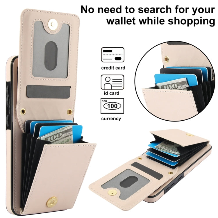 For Samsung Galaxy S24 5G YM015 Crossbody Rhombic Card Bag RFID Phone Case(White) - Galaxy S24 5G Cases by PMC Jewellery | Online Shopping South Africa | PMC Jewellery | Buy Now Pay Later Mobicred