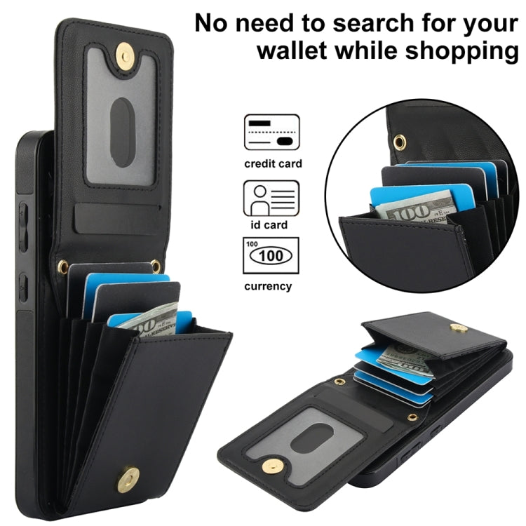 For Samsung Galaxy S24+ 5G YM015 Crossbody Rhombic Card Bag RFID Phone Case(Black) - Galaxy S24+ 5G Cases by PMC Jewellery | Online Shopping South Africa | PMC Jewellery | Buy Now Pay Later Mobicred