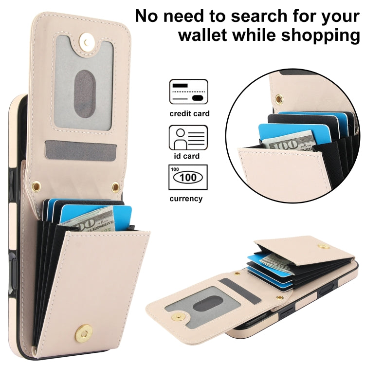 For iPhone 16 Pro Max YM015 Crossbody Rhombic Card Bag RFID Phone Case(White) - iPhone 16 Pro Max Cases by PMC TechLife | Online Shopping South Africa | PMC TechLife | Buy Now Pay Later Mobicred