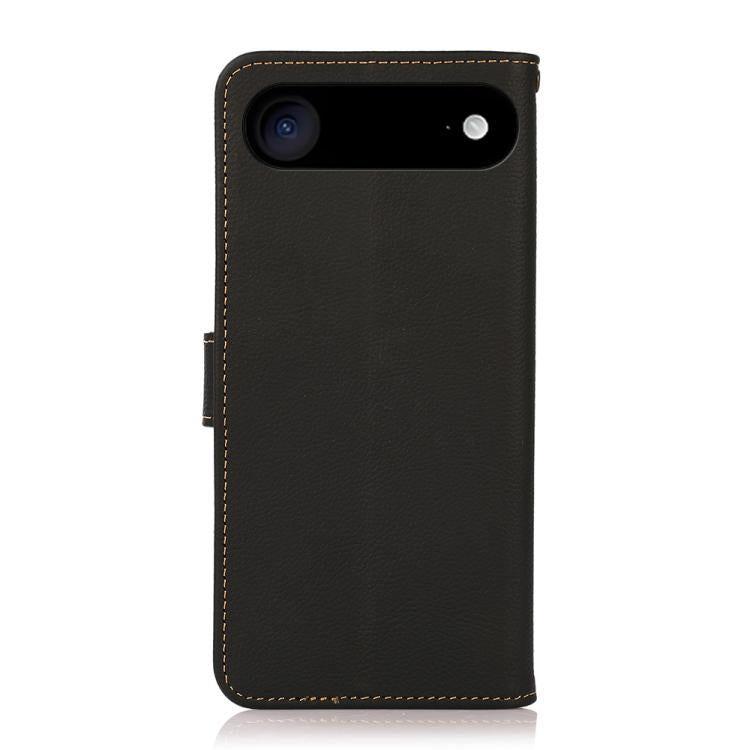 For iPhone 17 Air KHAZNEH Custer Genuine Leather RFID Phone Case(Black) - free shipping - PMc TechLife - Order now!