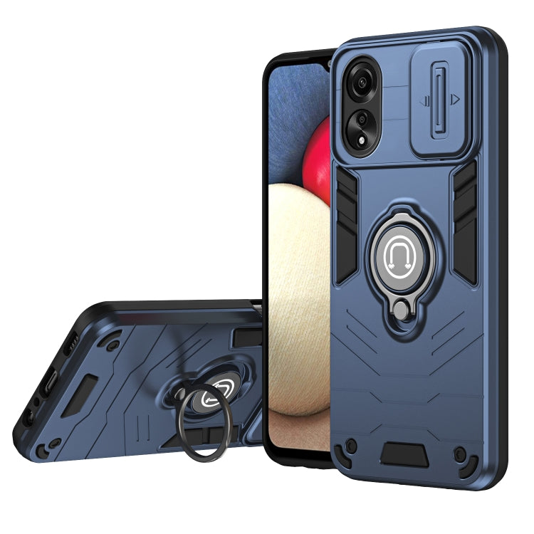 For OPPO A78 4G Camshield Ring Holder Phone Case(Royal Blue) - OPPO Cases by PMC TechLife | Online Shopping South Africa | PMC TechLife | Buy Now Pay Later Mobicred