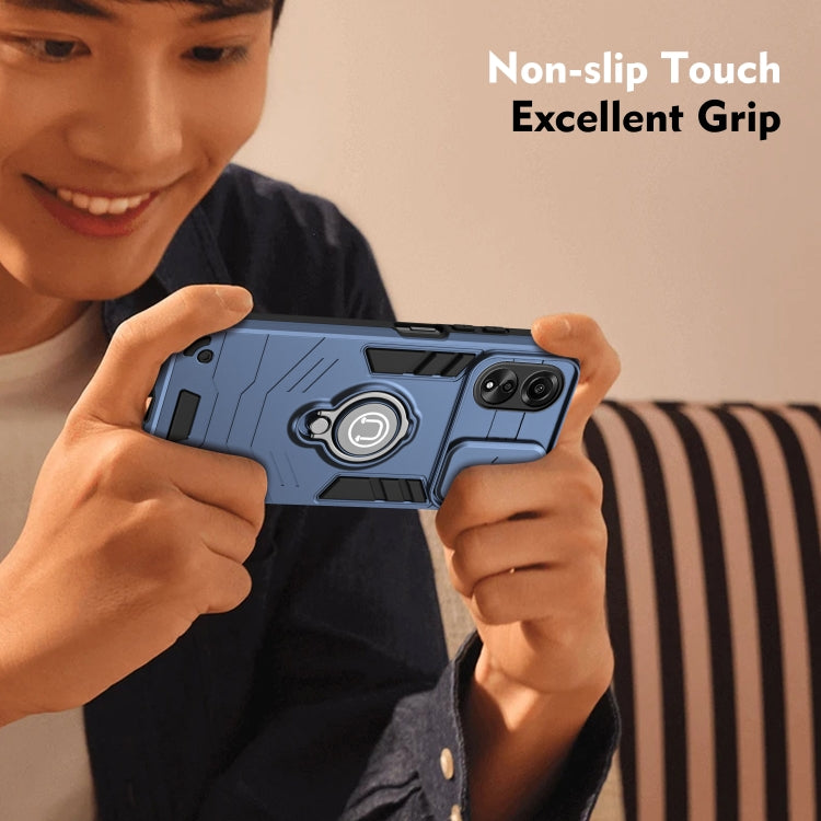 For OPPO A78 4G Camshield Ring Holder Phone Case(Royal Blue) - OPPO Cases by PMC TechLife | Online Shopping South Africa | PMC TechLife | Buy Now Pay Later Mobicred