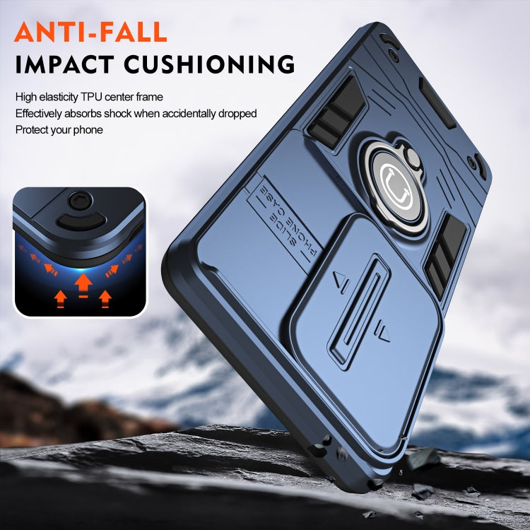 For OPPO Reno11 F / F25 Pro Camshield Ring Holder Phone Case(Royal Blue) - Reno11 F Cases by PMC TechLife | Online Shopping South Africa | PMC TechLife | Buy Now Pay Later Mobicred