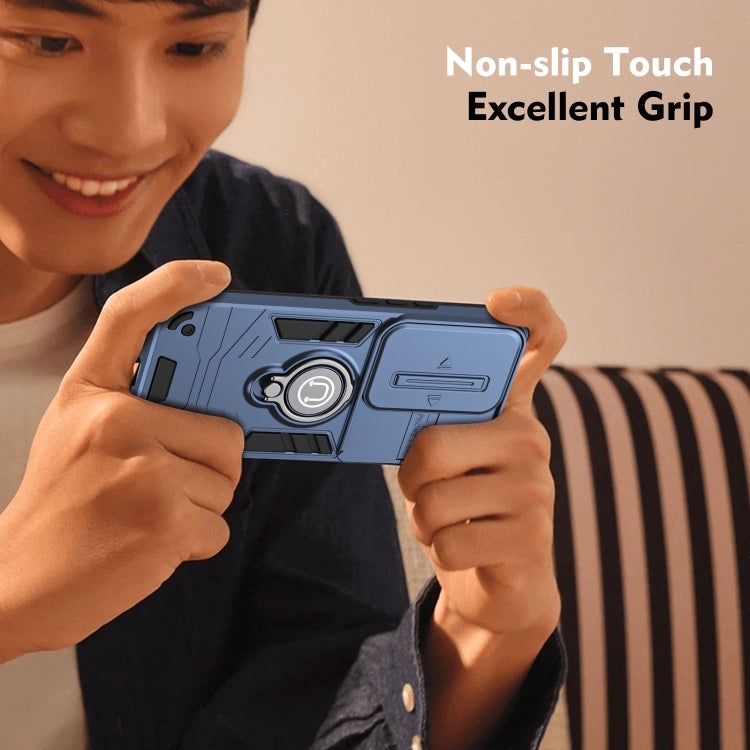 For OPPO Reno11 F / F25 Pro Camshield Ring Holder Phone Case(Royal Blue) - Reno11 F Cases by PMC TechLife | Online Shopping South Africa | PMC TechLife | Buy Now Pay Later Mobicred