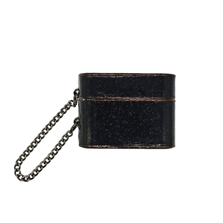 For AirPods Pro 2 Cylindrical Glitter Leather Texture Bluetooth Earphone Protective Case(Black) - For AirPods Pro 2 by PMC Jewellery | Online Shopping South Africa | PMC Jewellery | Buy Now Pay Later Mobicred